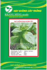 Hạt Giống Rau Húng Tây Basil Ý - Gói 100 hạt