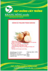 Hạt Giống Hành Củ Yellow Texas Grano