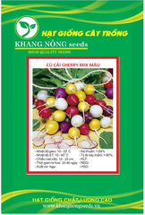 Hạt Giống Củ Cải Ti Hon Mix Màu - Gói 100 hạt