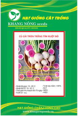 Hạt Giống Củ Cải Cherry Trắng Ruột Đỏ