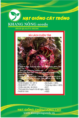 Hạt Giống Rau Xà Lách Cuộn Tím - Gói 0.2gram