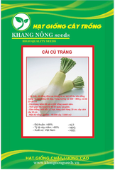 Hạt Giống Củ Cải Trắng Bạch Tuyết F1