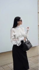 Chân váy công sở thiết kế Nara chất liệu cotton hàn cao cấp kiểu dáng thanh lịch sang trọng VELLE DESIGN