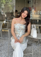 VELLE DESIGN Áo cup ngực Loly gấm tafta hongkong