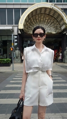 Quần đùi Lara chất vải cotton hàn cao cấp VELLE DESIGN