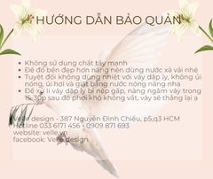 VELLE DESIGN áo khoác ngoài Jia chất cotton lụa hàn dày dặn không nhăn