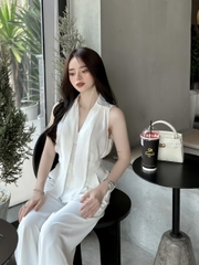 VELLE DESIGN Quần ILIN chất liệu linen mỹ dày dặn không nhăn