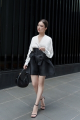 VELLE DESIGN áo Olivia chất vải lụa hongkong