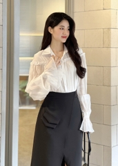VELLE DESIGN chân váy công sở Xana chất cotton hàn dày dặn,kiểu dáng thanh lịch hiện đại