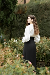 VELLE DESIGN chân váy Xatia vải cotton lụa hàn dày dặn , lên from dáng chuẩn