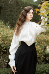 VELLE DESIGN chân váy Xatia vải cotton lụa hàn dày dặn , lên from dáng chuẩn
