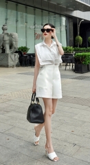 Quần đùi Lara chất vải cotton hàn cao cấp VELLE DESIGN