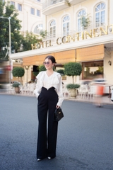VELLE DESIGN Quần Olia chất cotton lụa hàn dầy dặn