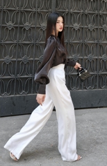 Quần Solie kiểu dáng thanh lịch chất cotton lụa hàn dày dặn sang trọng VELLE DESIGN