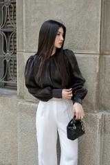 Quần Solie kiểu dáng thanh lịch chất cotton lụa hàn dày dặn sang trọng VELLE DESIGN