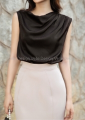 VELLE DESIGN Chân váy ôm đuôi cá công sở Lanna chất cotton Hàn dày mịn không nhăn co giãn thoải mái