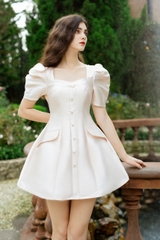VELLE DESIGN Đầm Fila vải lụa dày dặn, lên from dáng chuẩn