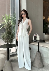 VELLE DESIGN Quần ILIN chất liệu linen mỹ dày dặn không nhăn
