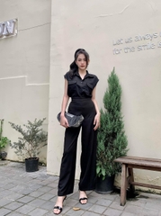 VELLE DESIGN Áo sơ mi Jola chất linen Hàn mỏng nhẹ mượt mát không nhăn