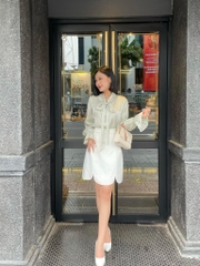 VELLE DESIGN Chân váy Kira chất cotton hàn dày dặn, không nhăn