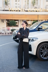 VELLE DESIGN Quần Kina chất liệu lụa cotton hàn dày dặn không nhăn