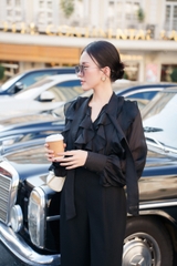 VELLE DESIGN Quần Kina chất liệu lụa cotton hàn dày dặn không nhăn