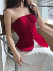 VELLE DESIGN Áo cup ngực Loly gấm tafta hongkong