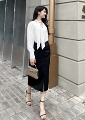 VELLE DESIGN chân váy lụa Sira dáng bút chì thanh lịch sang trọng