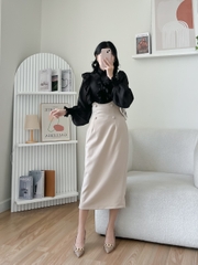 VELLE DESIGN chân váy công sở thiết kế Sali chất liệu cotton hàn cao cấp kiểu dáng thanh lịch sang trọng