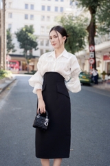 VELLE DESIGN Chân váy Alixa chất cotton hàn dày dặn