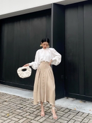 VELLE DESIGN áo Jana chất lụa tơ organza cao cấp không nhăn