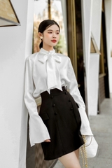 VELLE DESIGN chân váy ngắn công sở Windy chất cotton hàn
