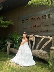 VELLE DESIGN Đầm Versa chất lụa tơ organza