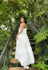 VELLE DESIGN Đầm Versa chất lụa tơ organza