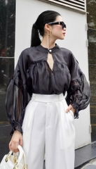 Quần Hanna kiểu dáng thanh lịch chất cotton lụa hàn dày dặn sang trọng VELLE DESIGN