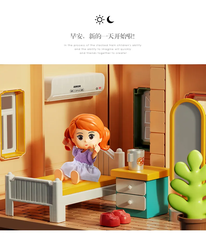 Đồ chơi Lego bộ lắp ghép Lego ngôi nhà búp bê 3 tầng cho trẻ em với thương hiệu FEELO -1802 (246 chi tiết).