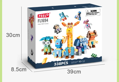 Đồ chơi Lego bộ lắp ghép phát triển tư duy các con vật 338 chi tiết FL1694