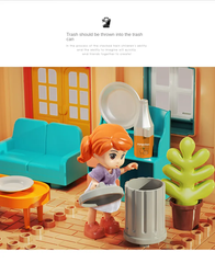 Đồ chơi Lego bộ lắp ghép Lego ngôi nhà búp bê 3 tầng cho trẻ em với thương hiệu FEELO -1802 (246 chi tiết).