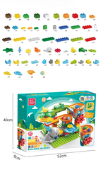 Đồ chơi Lego bộ lắp ghép phát triển tư duy khu vui chơi cầu trượt cá voi hàng Feelo chính hãng 84 chi tiết FL1647.