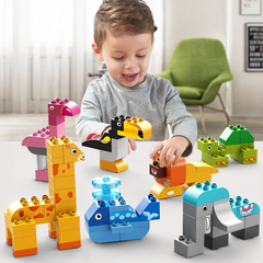 Đồ chơi Lego bộ lắp ghép phát triển tư duy các con vật 102 chi tiết hàng chính hãng FEELO-FL1650.