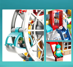Đồ chơi Lego bộ lắp ghép phát triển tư duy khu vui chơi đu quay 178 chi tiết  Hàng Feelo chính hãng - FL1644.