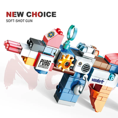 Đồ chơi Lego bộ lắp ghép phát triển tư duy súng cảnh sát biến hình 130 chi tiết hàng Feelo chính hãng - FL1682.