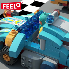 Đồ chơi Lego bộ lắp ghép phát triển tư duy ô tô đa dạng 182 chi tiết hàng Feelo chính hãng - FL1683.