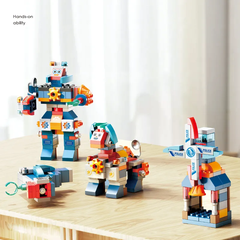 Đồ chơi Lego bộ lắp ghép phát triển tư duy súng cảnh sát biến hình 130 chi tiết hàng Feelo chính hãng - FL1682.
