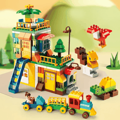 Đồ chơi Lego bộ lắp ghép phát triển tư duy khu vui chơi thị trấn cối xay gió 269 chi tiết hàng Feelo chính hãng - FL1642