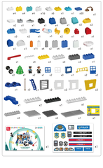 Đồ chời Lego bộ lắp ghép phát triển tư duy sở cảnh sát 167 chi tiết hàng Feelo chính hãng - FL1673.