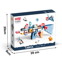 Đồ chơi Lego bộ lắp ghép phát triển tư duy súng cảnh sát biến hình 130 chi tiết hàng Feelo chính hãng - FL1682.