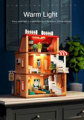 Đồ chơi Lego bộ lắp ghép Lego ngôi nhà búp bê 3 tầng cho trẻ em với thương hiệu FEELO -1802 (246 chi tiết).