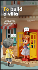 Đồ chơi Lego bộ lắp ghép Lego ngôi nhà búp bê 3 tầng cho trẻ em với thương hiệu FEELO -1802 (246 chi tiết).