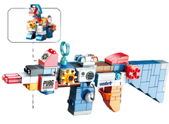 Đồ chơi Lego bộ lắp ghép phát triển tư duy súng cảnh sát biến hình 130 chi tiết hàng Feelo chính hãng - FL1682.
